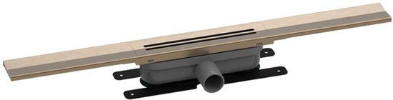 Easy Drain R-line Clean Color Douchegoot - 120cm - Brushed Bronze