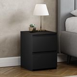Vida Designs Denver 2 lade nachtkastje kist (zwart)
