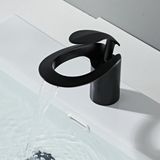 Ibenzoa Kraan met Waterval Design voor Badkamer - Zwart