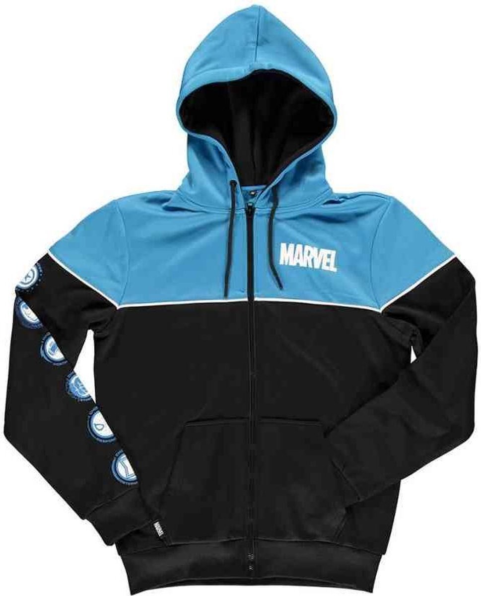 Difuzed Marvel Vest met capuchon -M- Icon Technical Zwart/Blauw