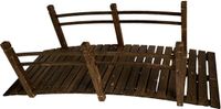 Relaxdays Tuinbrug - 185 cm - Hout - Bruin