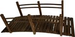 Relaxdays Tuinbrug - 185 cm - Hout - Bruin