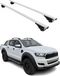 Omac Barres De Toit Pour Ford Ranger T6 P375 2011-2022 – Tüv / Din 75302:2019 – Antivol Inclus – Charge Max 75 Kg – 2 Barres Argent