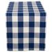 DII Buffalo Check Collection Boerderij Klassieke Tafelloper, 14" x 72", Navy en Crème