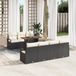 vidaXL Banc de jardin noir et crème