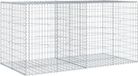 vidaXL Mur en gabion - 200x100x100 cm - Fer galvanisé - Argenté