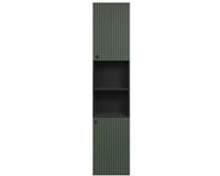 Trendteam Badkamerkolom - Saliegroen en zwart decor - L40 x H186 x D31cm - PURE BLISS