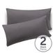 Blumtal - Set De 2 Taies d'oreiller - Housse de coussin en jersey premium super douce - 100% Coton - 40 x 60 cm - Gris
