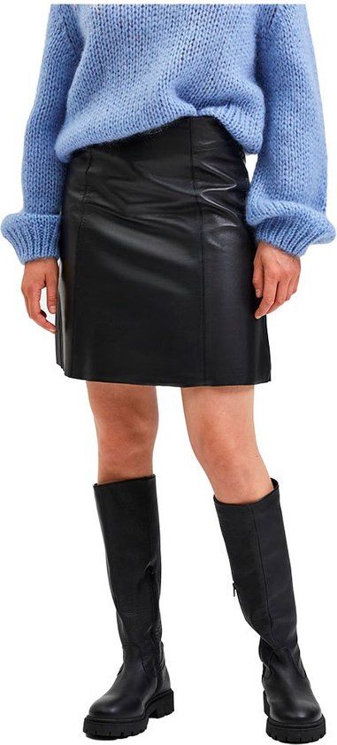 SELECTED FEMME Ibi Midi-rok - Zwart - Maat 34 - Vrouwen