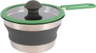 Bo-Camp Steelpan met deksel Groen Roestvrij staal Opvouwbaar 1.3L