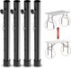 StarTech Meubelpoten - Verstelbare, inklapbare tafelpoten - Set van 4 - Staal - Verhogingspoten voor bank, tafel en bed - Modern design