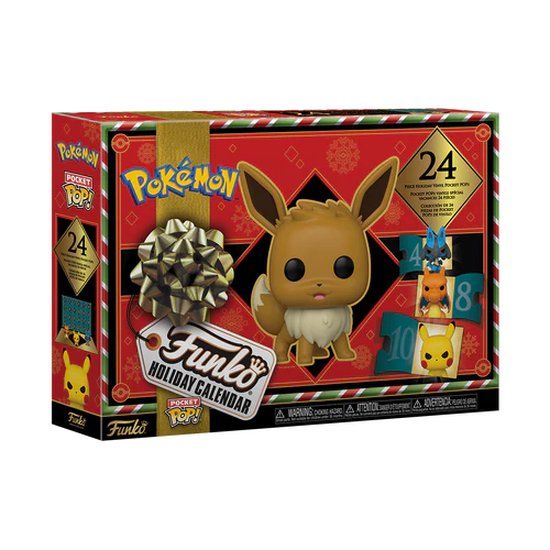 Funko Pokemon Holiday Calendar 2024 - 24 Piece Holiday Vinyl Pops