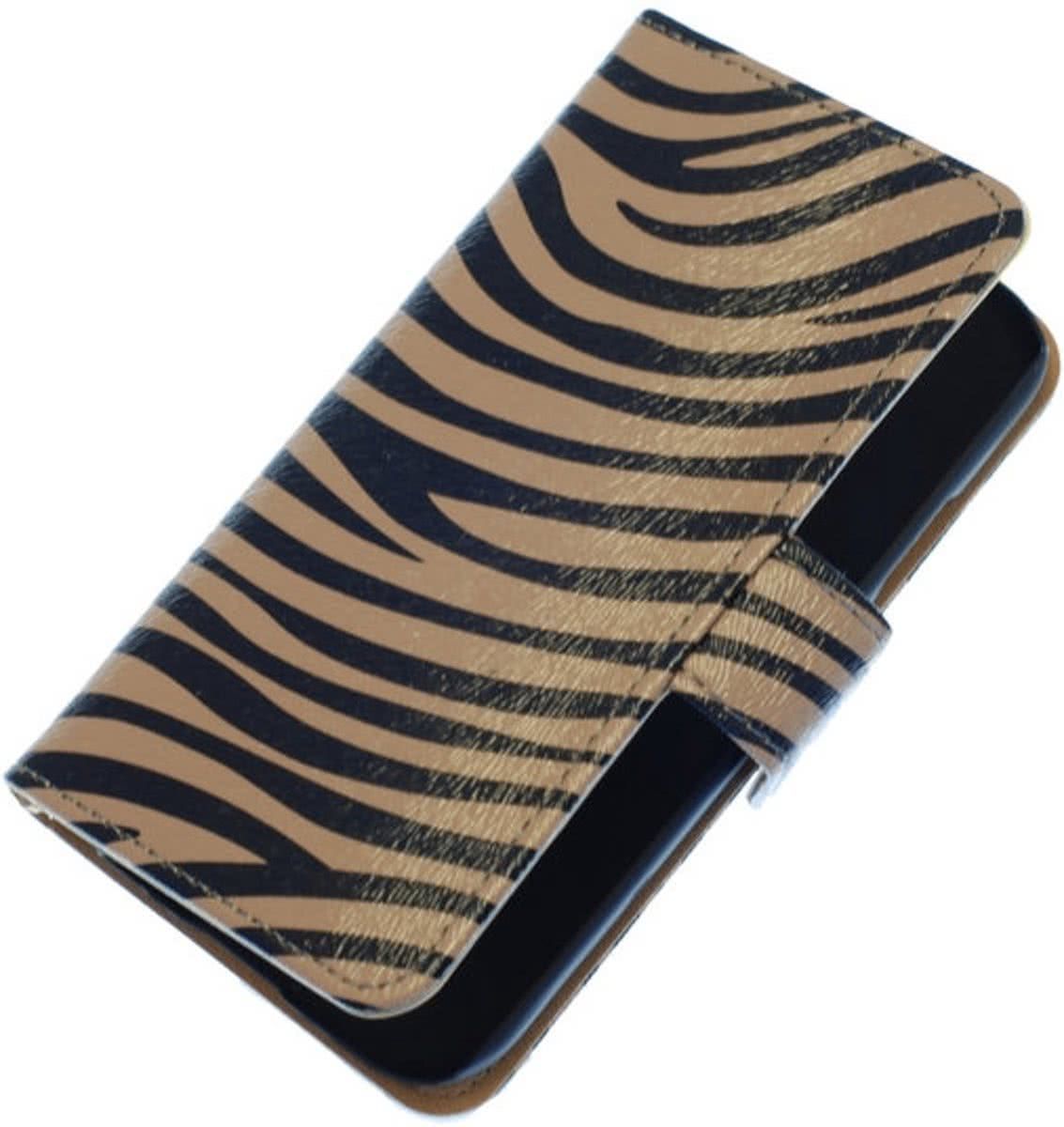 Best Cases .nl Grijs Zebra booktype hoesje Samsung Galaxy S Advance i9070