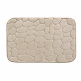 douceur d'intérieur Badmat Ricochet Taupe 50 x 80 cm Microvezel Effen Reliëf
