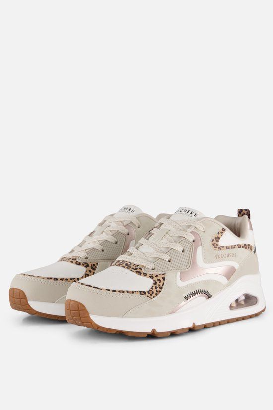 Skechers UNO GEN1-LEOPARD SURGE Meisjes Sneakers - Naturel
