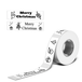 Phomemo Recharge d'étiquettes 40x12 mm pour imprimante d'étiquettes D30 - Noir sur blanc - 3 rouleaux par paquet