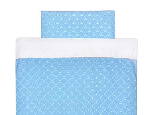 KraftKids Dekbedovertrekset Uniwit - Pastelblauw - Katoen - 135x100 cm