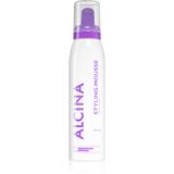 ALCINA Styling-Mousse Aerosol, 1 x 150 ml, voor zichtbaar meer volume, intensieve glans en voelbare soepelheid, sterke grip en volume, zonder te plakken