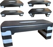 NexGen Aerobic Fitness Stepper | Compact Step | 4 Heights | Black
