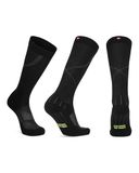 DANISH ENDURANCE Prestatie Compressiekousen - 26-32 mmHg - Zwart/Grijs - Maat 39-42