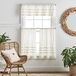 Martha Stewart Water's Edge getuft 3-delige raamgordijn Valance & Tiers Set, 36" Tier, wit