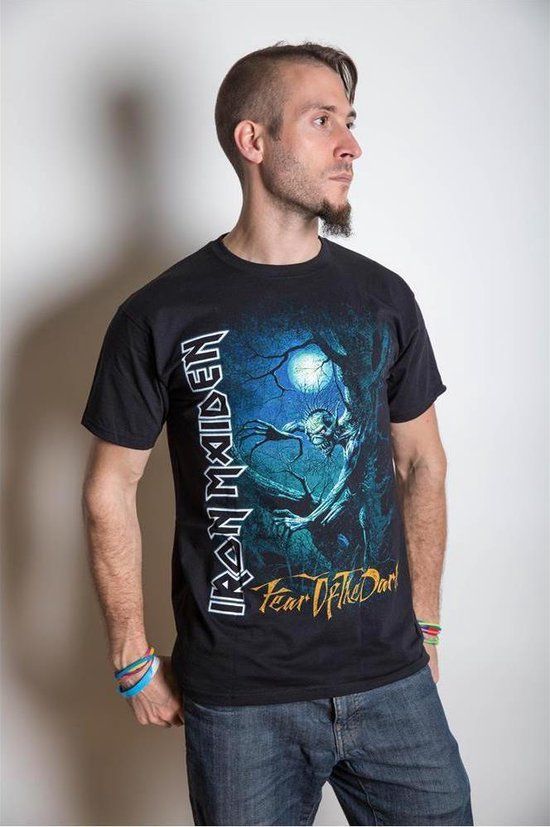 de.phononet Iron Maiden Fear Of The Dark Tree Sprite Heren T-shirt Zwart S