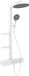 Mexen Plex opbouw douche set met regendouche en kraan, wit