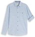 Tom Tailor - Chemise à coupe droite et manches retroussées - Taille S - blue petrol structure