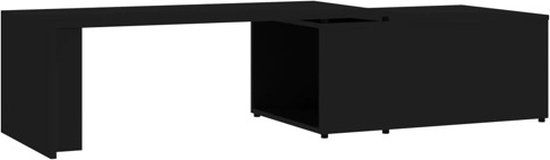 vidaXL Salontafel 150x50x35 cm Bewerkt Hout Zwart
