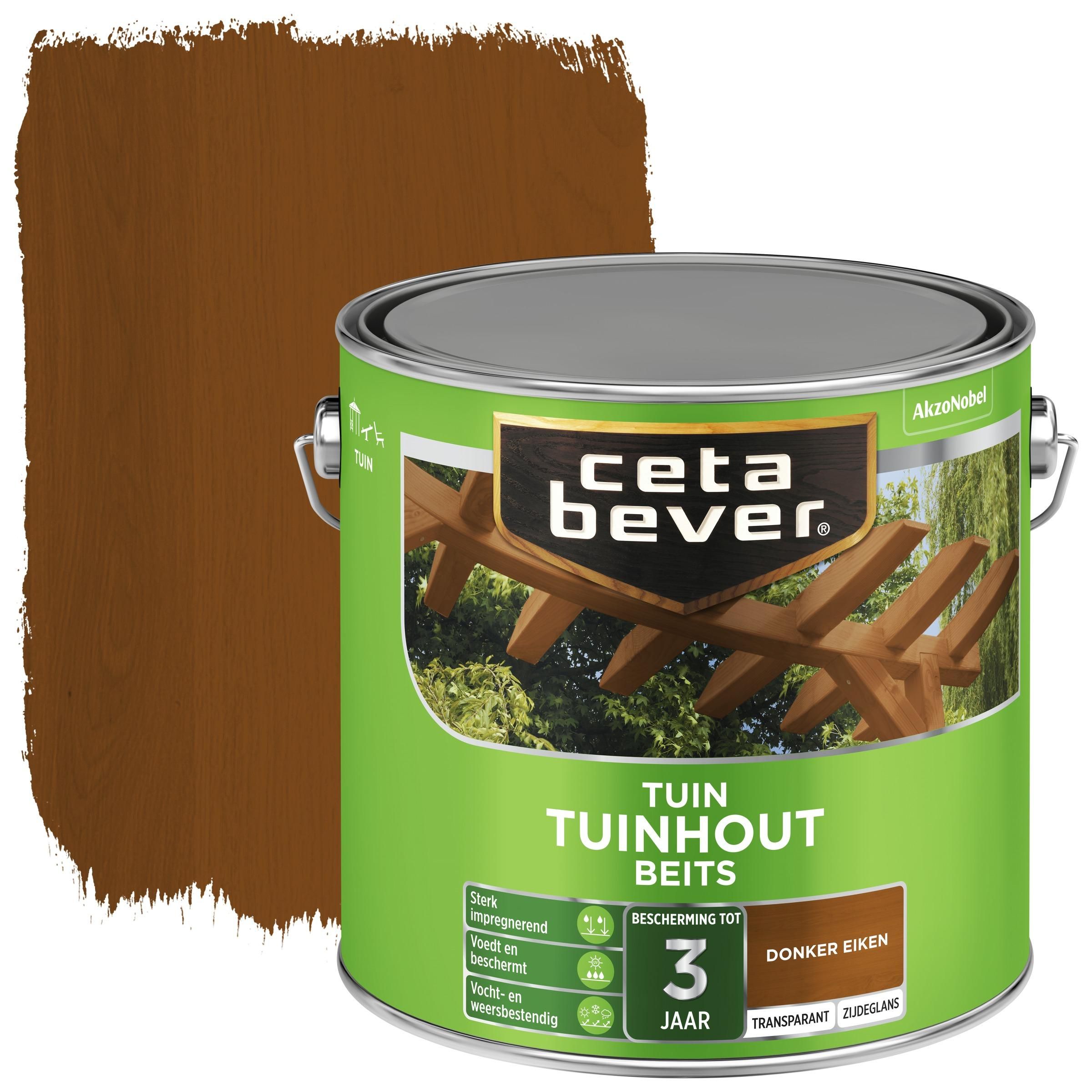 Cetabever tuinhout beits dekkend donker eik zijdeglans 2,5 liter