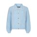 Ydence gebreid vest met wol - lichtblauw