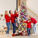 GarveeHome Kunstkerstboom, voorverlichte potlood, slank en elegant design, inclusief veelkleurige ledlampen, 8 modi, eenvoudige montage, inklapbare metalen basis