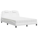 Maison Exclusive - Lit « Viana » avec matelas blanc 140 x 190 cm en similicuir