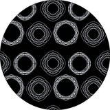 Bonateks Ronde digitaal bedrukte muismat, antislip onderkant, voor kantoor en thuis, diameter: 22 cm