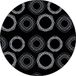 Bonateks Ronde digitaal bedrukte muismat, antislip onderkant, voor kantoor en thuis, diameter: 22 cm
