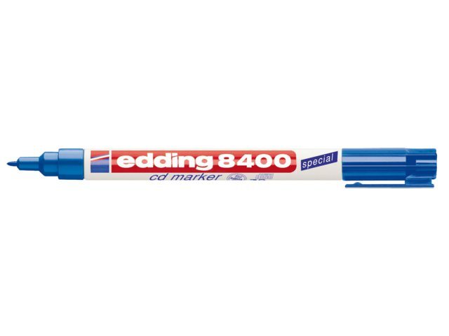 Edding Cd marker 8400 rond blauw 0.5-1.0mm