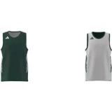 adidas uniseks-kind Y Everyday Pro Bball Jersey Shirt, team dark green/white, 9-10 Years