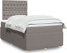 Maison Exclusive - Sommier à lattes de lit avec matelas taupe 120x190 cm tissu