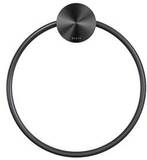 Geesa Opal Handdoekring - Zwart Metaal - RVS - 8712163218247