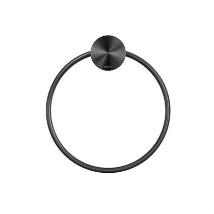 Geesa Opal Handdoekring - Zwart Metaal - RVS - 8712163218247