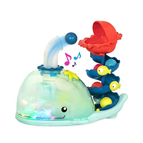 B Toys Babyspeelgoed met muziek, lichten en ballen – walvis sensorisch speelgoed met kogelbaan – motorisch speelgoed vanaf 9 maanden