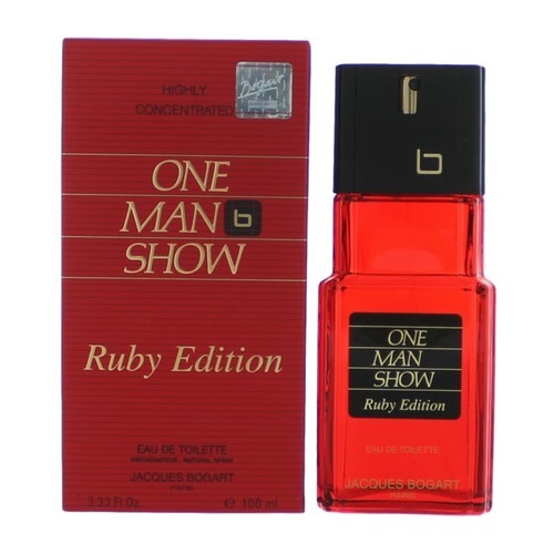 Jacques Bogart One Man Show Eau de Toilette verstuiver voor mannen, Ruby uitgave, 100 ml, 137017 eau de toilette / 100 ml / heren