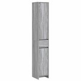 vidaXL Badkamerkast Grijs Sonoma 30 x 33 x 190 cm Bewerkt hout