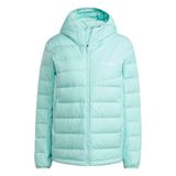 adidas Dames Terrex Multi Light Down CLIMAWARM Hooded Jacket, semi flash aqua, XL