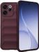 Techsuit Magic Shield Silicone Back Cover voor Oppo Reno15 F/FS - Bordeaux