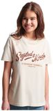 Superdry Vintage Script Style Ww T-shirt Wit XS Vrouw