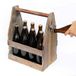 Porte-bière avec ouvre-bouteille 5087 Caisse à bière en bois 38 cm Porte-bouteille