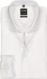 OLYMP Luxor modern fit overhemd - mouwlengte 7 - wit twill - Strijkvrij - Boordmaat: 39