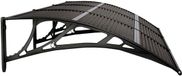 vidaXL Deurluifel 300x75 cm Polycarbonaat Zwart