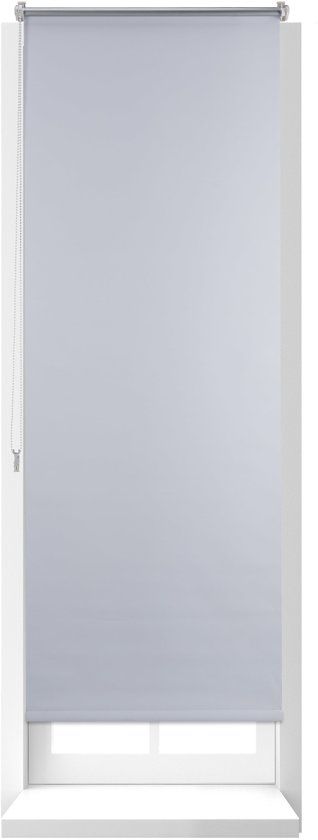 Relaxdays thermo rolgordijn wit - isolerend - zonder boren - verduisterend - diverse maten 60x160cm